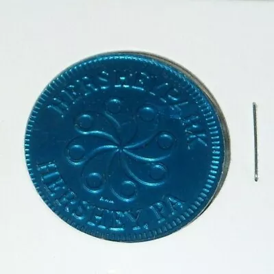  Hershey Park Blue Aluminum Amusement Token  Hershey PA • $1