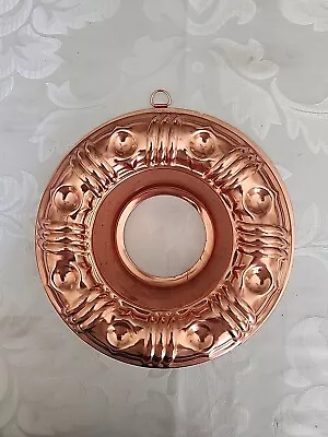 Vintage Copper Toned Metal Jell-O Ring Mold 3.5 Cup Capacity  • $10