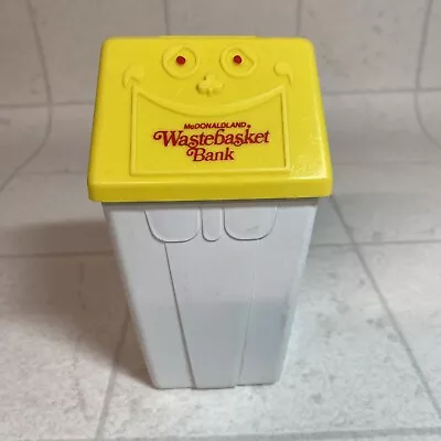 $6.50 • Buy Vintage 1975 McDonald’s Wastebasket Coin Bank McDonaldland Trash Can Promo