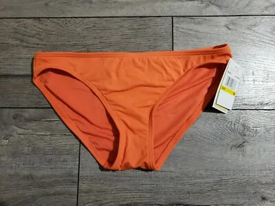 (READ NOTE) Michael Kors Womens Grommet Solid Bikini Bottoms Sz M Zinnia  • $23.99