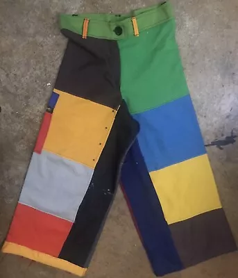 Vintage Colorful Patchwork Pants/Unique Design/Custom/Handmade • $33.33