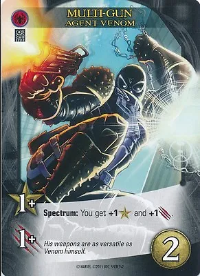 AGENT VENOM Upper Deck Marvel Legendary MULTI-GUN • $1.99