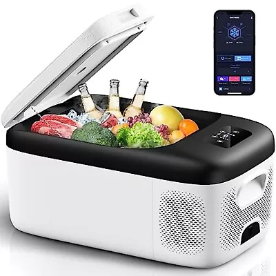 12V Car Fridge 18L Portable Camping Mini Fridge Freezer 12V/24V -20℃ To 20℃  • £119