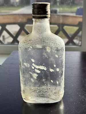 Vintage National Distillers Half Pint Whiskey Bottle • $10