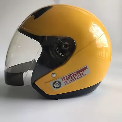 Vega NT200 Motorcycle Helmet Yellow Visor Dot Small • $40