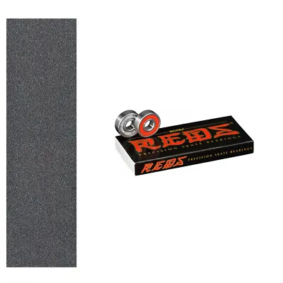 Mob Skateboard Grip Tape Sheet 9  X 33  With BONES REDS BEARINGS • $21.95