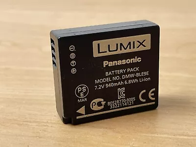 Original Pansonic DMW-BLE9E Battery LUMIX DMC-TZ80 TZ81 TZ90 TZ91 TZ100 TZ101 • £19.99