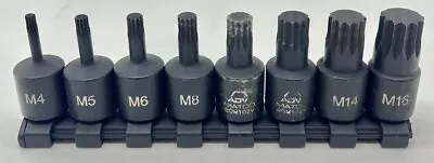 Matco Tools SBQM82V 3/8  Drive 8 Pc Metric Impact Socket Set (HE1043095) • $49.85