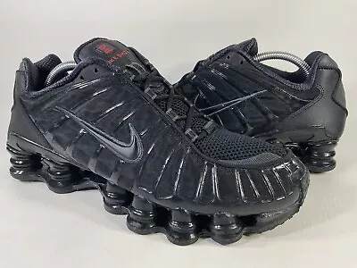 Nike Shox TL Triple Black Metallic Hematite Mens Size 9.5 AV3595-002 Sneaker • $210