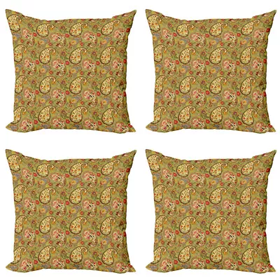 Paisley Pillow Cushion Set Of 4 Colorful Persian Style • £22.99