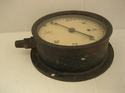 Vintage Ashcroft Steam Gauge With Great Natural Patina 1/2 LB. SUBD • $34.95