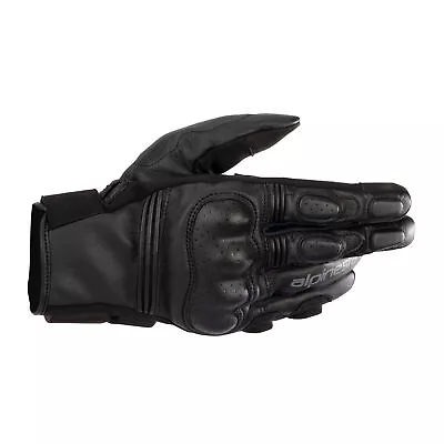 Alpinestars Phenom Motorcycle Motorbike Leather Gloves Black / Black • £77.45