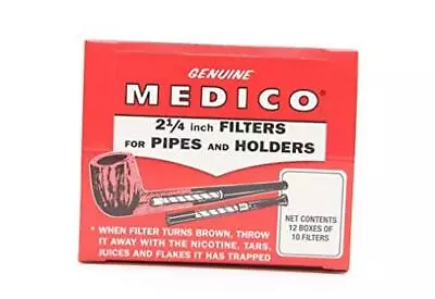 Medico Pipe Filters - 12 Boxes Of 10  • $31.68