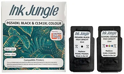 £29.95 • Buy PG540XL Black & CL541XL Colour Ink Cartridge For Canon PIXMA MG3150 Printer