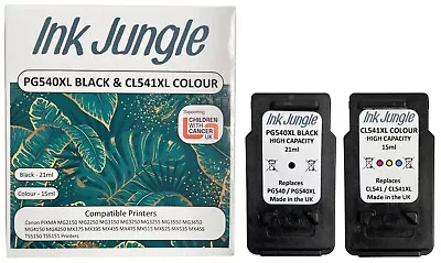 PG540XL Black & CL541XL Colour Ink Cartridge For Canon PIXMA MG3150 Printer • £26.95