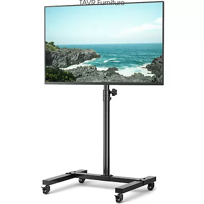 TAVR Universal Mobile TV Cart Rolling TV Stand With Tilt For 13-42 Inch TVs • $47.99