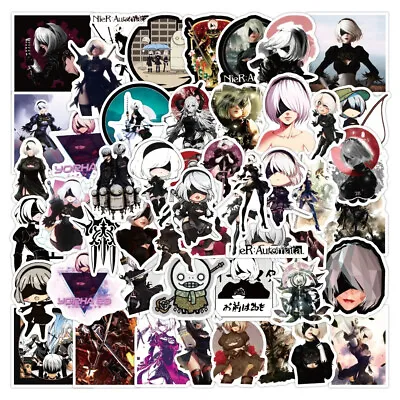 50pcs NieR Automata Anime Game Stickers Decals DIY Luggage Laptop Phone Sticker • $14.63