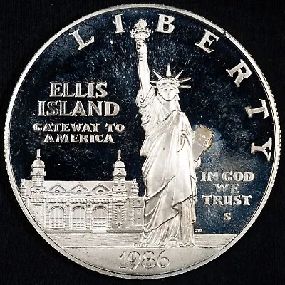 1986-S Proof Ellis Island Commemorative Silver Dollar Coin San Francisco Mint • $28