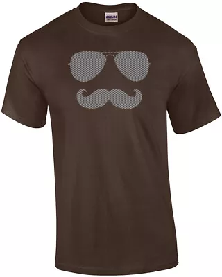 Cool Mustache Sunglasses. Funny Cool T-Shirt • $19.99