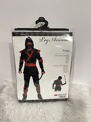 Leg Avenue Mens Black & Red Ninja Halloween Costume 5 Piece Costume Size M/L • $37.49