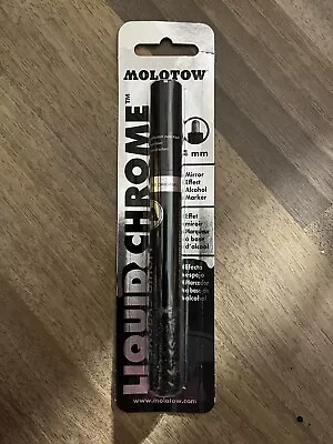 Molotow Liquid Chrome Marker 4mm Pen Bold Metallic Mirror Finish Silver Graffiti • $12.50