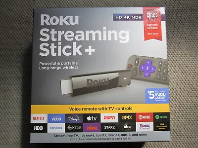 Roku Streaming Stick Plus 3810RW Brand New 4K Factory Sealed • $25