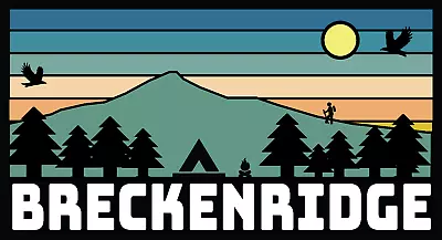 Breckenridge Sticker Decal Breck Colorado Ski Mountain Snowboard Sunset PO • $3.99