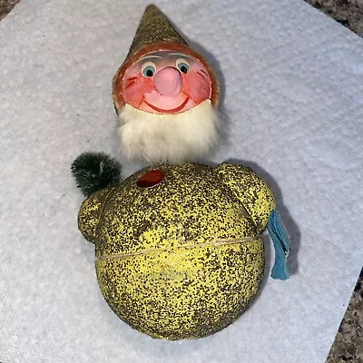 Vintage Western Germany Santa Claus Paper Mache Candy Container Nodder 9  As Is • $30