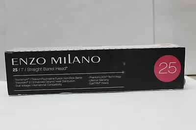$24.99 • Buy Enzo Milano 25mm / 1  / Dual Voltage Enhanced Ceramic Straight Barrel Head New