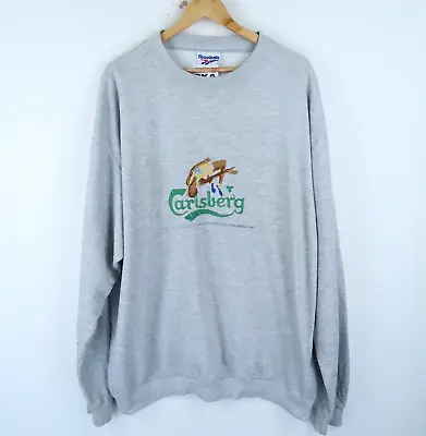 £19.95 • Buy Reebok Rare Vintage 90's Carslberg 1995 Sweatshirt Embroidered SZ XXL ( G9978)