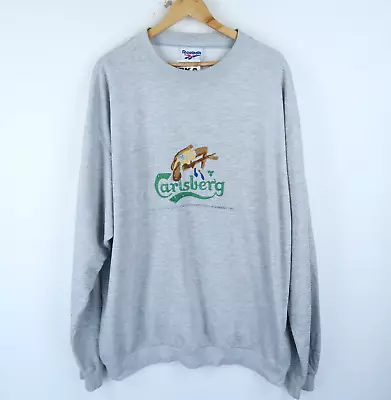 £19.95 • Buy Reebok Rare Vintage 90's Carslberg 1995 Sweatshirt Embroidered SZ XXL ( G9978)