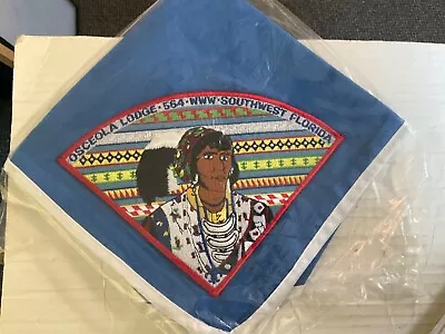 Osceola Lodge 564 Unlisted Blue Cloth Older Florida OA Neckerchief Sw • $12.95