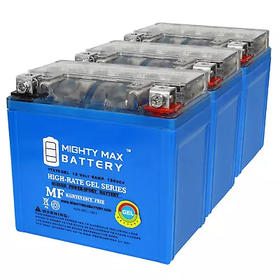 Mighty Max YTZ7SGEL 12V 6AH GEL Battery Replaces E-Ton 70 Viper 70 10-13 - 3Pack • $84.99