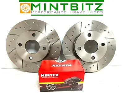 VW Passat 1.8 8v 112bhp PB Engine 88-91 Rear Brake Discs Pads Dimpled Grooved • $114.02