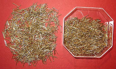 £4.50 • Buy 10mmx0.65mm BRASSED 2000 Pins VALUE PACK SEQUIN ART / APPLIQUE / HOBBY CRAFT PIN