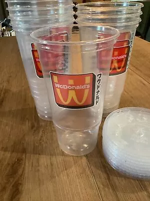 8 WcDonalds Anime Collab Large Cup + Lids McDonald's Limited Edition 2024 • $10