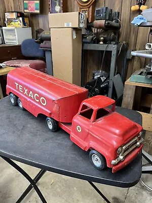 Vintage 1950’s BUDDY L GMC Pressed Steel Texaco Tanker Toy Truck • $179.99