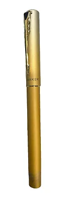 Parker Vector XL Yellow Gold Fade Fountain Pen Fine Nib With Gold Trim • $19.96