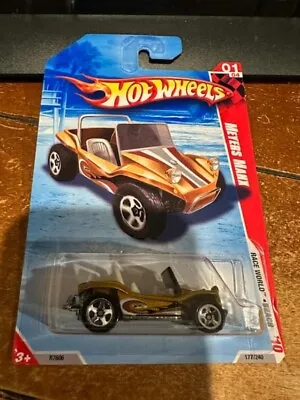 2010 Hot Wheels Race World - Beach Meyers Manx #177 Gold (Plain Card) • $3.50