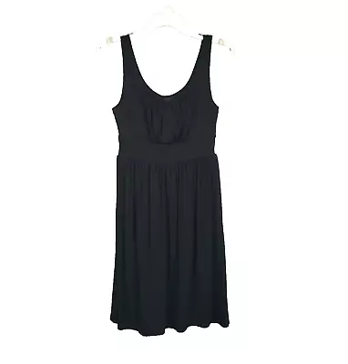 Merona XS Women's Stretch Knit Sleeveless Black Tank Dress Shirred Bust • $6.79