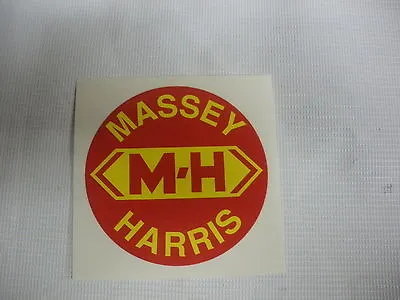 Massey Harris Red 3 Inch Circle Decal - NEW FREE SHIPPING • $6.99