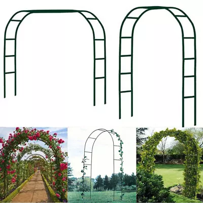 2.4M Outdoor Metal Garden Decor Ornament Pathway Climbing Plants Gate Arch AU • $34.99