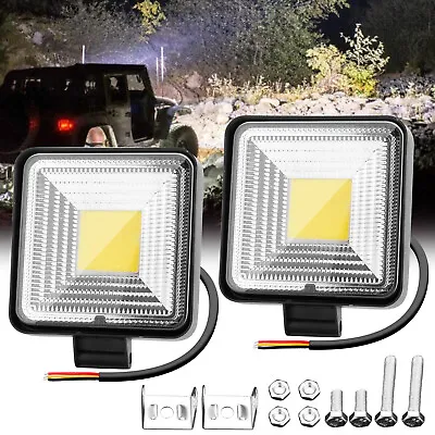 2x 4inch 500W LED Work Light Bar Offroad Spot Flood Pods 4WD Driving Fog Lamp • $17.98