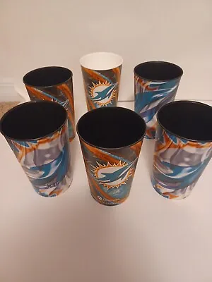 6 Pack MIAMI DOLPHINS Stadium Cups 2 Different Designs 32oz *FREE SHIPPING* • $39.99