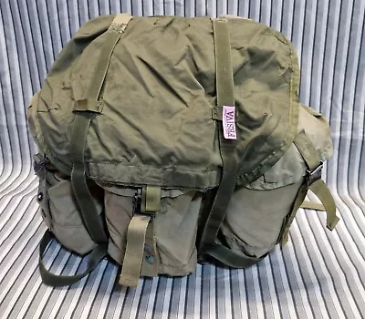 VINTAGE Military Field Pack Combat Nylon Backpack Made In U.S. • $29.95