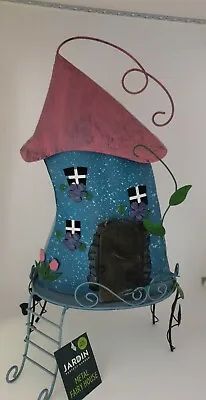 Stunning Hand Painted Metal Garden Fairy House  • £19.99