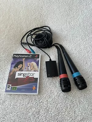 £19.99 • Buy Official Sony Singstar 2 Wired Microphones PS2 PS3 With Rock Ballads Ps2 Game