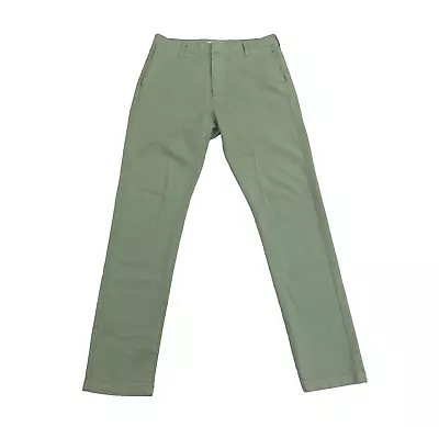 EDWIN X OI POLLOI Mens ED-OP 45 CHINO Slim Fit Twill Trousers W32 L32 Sage Green • £39.99