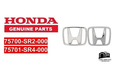 Honda CR-X Del Sol SIR Genuine Front & Rear Emblem 1992-1998 OEM • $60.53