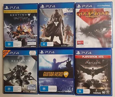 6x PlayStation 4 PS4 GAME Bundle Bulk Lot God Of War III Destiny Batman • $59.95